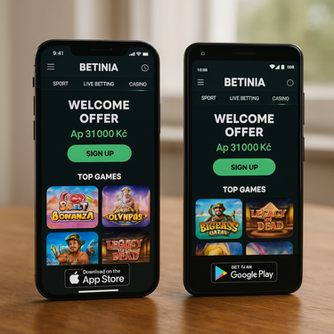 Betinia - Mobilní aplikace - iOS a Android