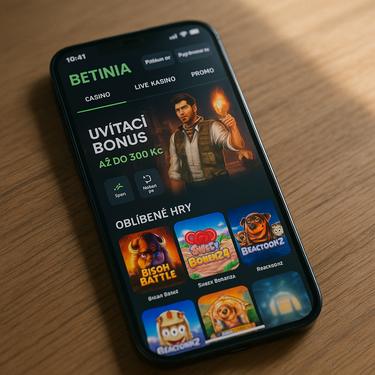 Betinia - Mobilní platforma - Responzivní design